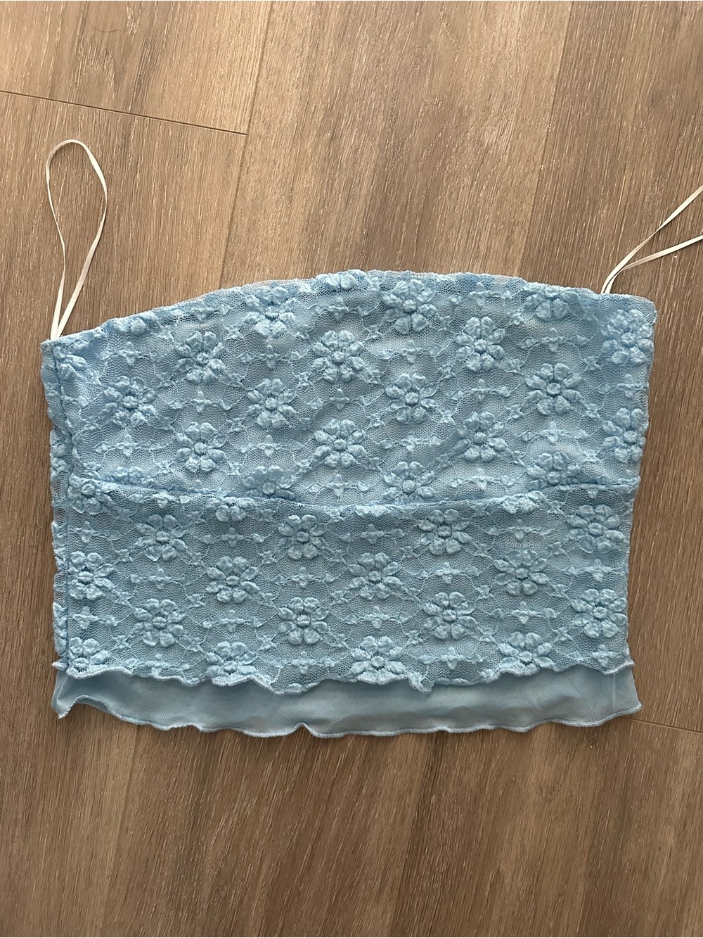 Kimchi Blue Lace Crop Top Blue